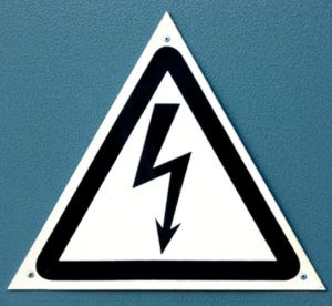 Baby Electrical Warning Sign