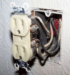 Exposed Electrical Outlet