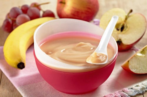 baby food banana and apple