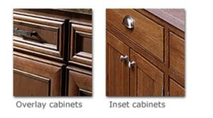 inset and overlay cabinets