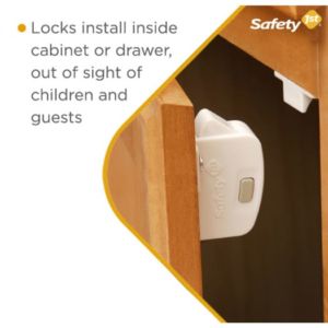 locks install inside cabinet